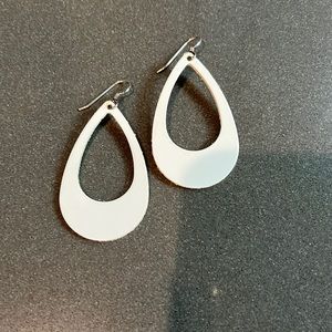 Nickel and Suede leather earrings